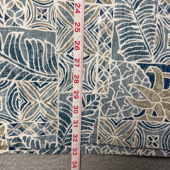 Reyn Spooner Reverse Weave Hawaiian Shirt Pullover Button Front  XXL Tropical - Picture 6 of 7